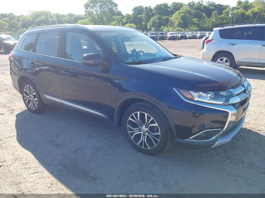 2018 Mitsubishi Outlander VIN JA4JZ4AX4JZ048573 IAAI salvage auction — LEFT FRONT, Salvage (New Jersey), sold $1,100 on 2026-07-28 (photo 1)