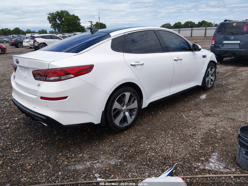 2020 Kia Optima VIN 5XXGT4L34LG425016 IAAI salvage auction — RIGHT FRONT, Salvage Title, sold $3,150 on 2026-07-08 (photo 4)