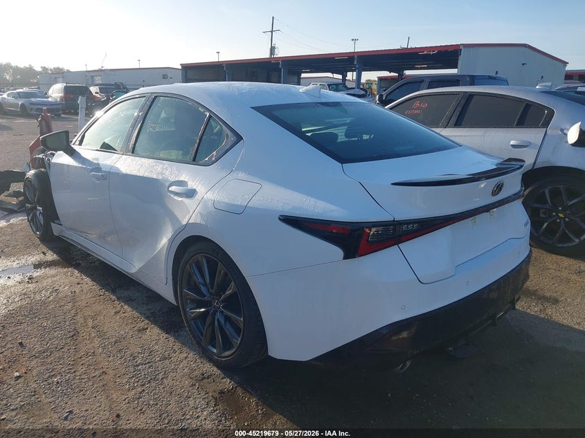 2025 Lexus Is VIN JTHGZ1B22S5083721 IAAI salvage auction — SIDE, Salvage Title, sold $16,000 on 2026-07-18 (photo 3)