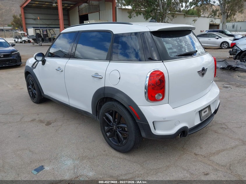 2012 Mini VIN WMWZC3C56CWL86008 IAAI salvage auction — NORMAL WEAR, Salvage (Texas), sold $225 on 2026-07-12 (photo 3)