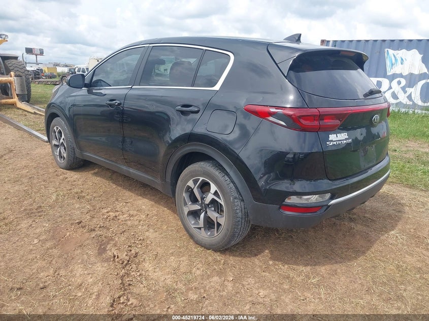 2022 Kia Sportage VIN KNDPM3AC6N7997999 IAAI salvage auction — HAIL, Salvage Title, sold $4,675 on 2026-07-27 (photo 3)
