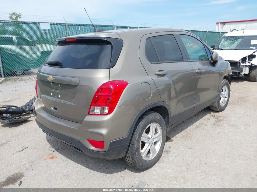 2020 Chevrolet Trax VIN KL7CJNSB1LB344108 IAAI salvage auction — FRONT END, Salvage Title, sold $2,050 on 2026-07-07 (photo 4)