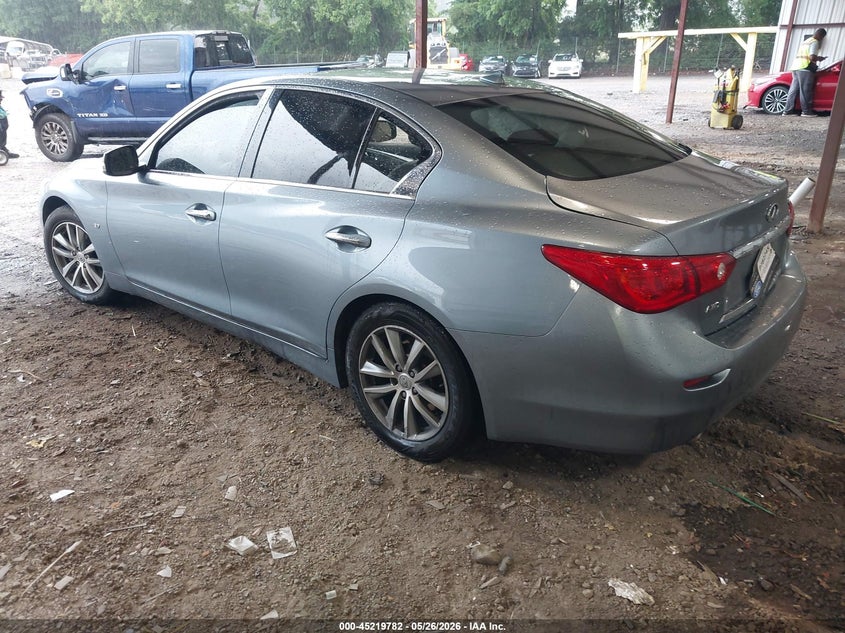 2015 Infiniti Q50 VIN JN1BV7AR6FM419393 IAAI salvage auction — Theft, Salvage, sold $1,525 on 2026-07-10 (photo 3)