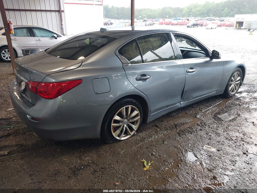 2015 Infiniti Q50 VIN JN1BV7AR6FM419393 IAAI salvage auction — Theft, Salvage, sold $1,525 on 2026-07-10 (photo 4)