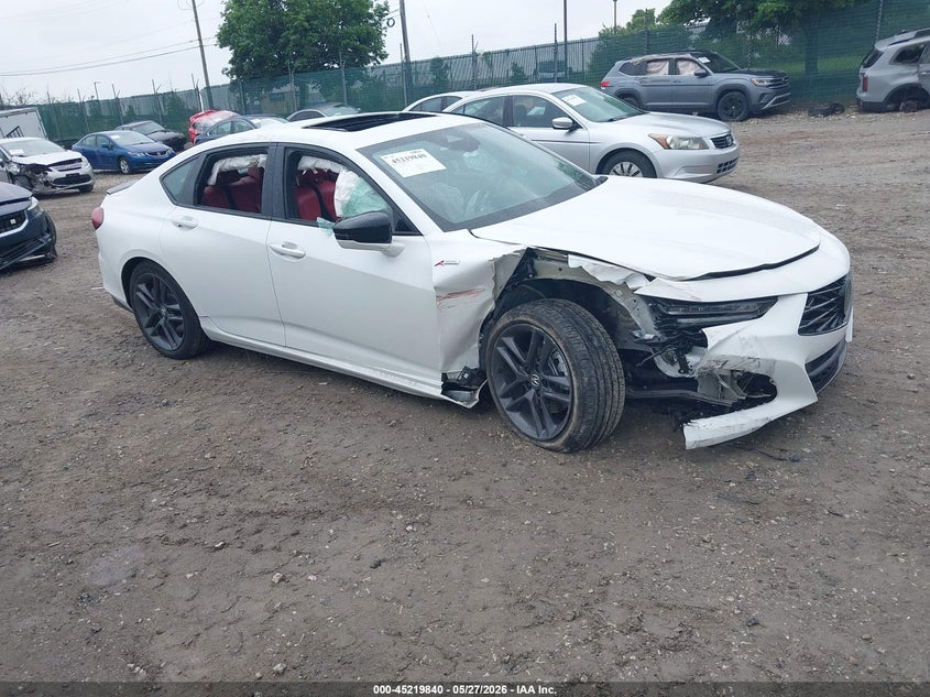 2024 Acura Tlx VIN 19UUB6F57RA002113 IAAI salvage auction — ENGINE DAMAGE, Salvage (Pennsylvania), sold $8,050 on 2026-07-31 (photo 1)