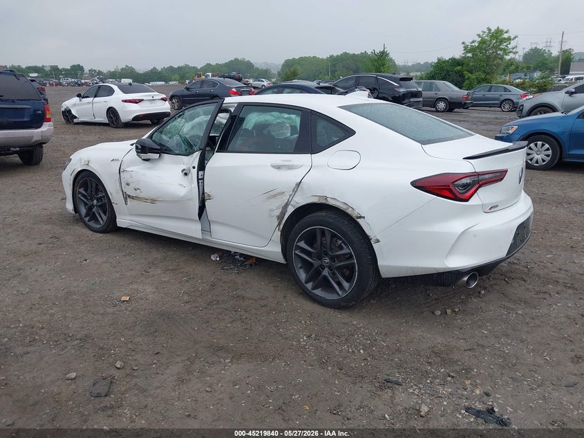 2024 Acura Tlx VIN 19UUB6F57RA002113 IAAI salvage auction — ENGINE DAMAGE, Salvage (Pennsylvania), sold $8,050 on 2026-07-31 (photo 3)