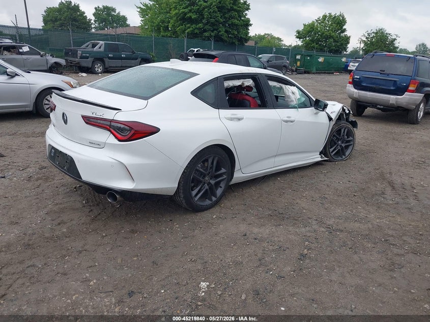 2024 Acura Tlx VIN 19UUB6F57RA002113 IAAI salvage auction — ENGINE DAMAGE, Salvage (Pennsylvania), sold $8,050 on 2026-07-31 (photo 4)