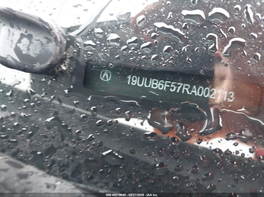 2024 Acura Tlx VIN 19UUB6F57RA002113 IAAI salvage auction — ENGINE DAMAGE, Salvage (Pennsylvania), sold $8,050 on 2026-07-31 (photo 9)