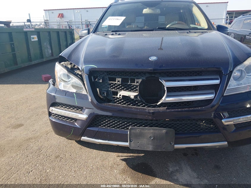 2012 Mercedes-benz Gl-klasse VIN 4JGBF7BE8CA778615 IAAI salvage auction — FRONT END, Salvage Title, sold $350 on 2026-07-13 (photo 6)