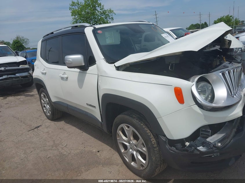 2016 Jeep Renegade VIN ZACCJBDTXGPD11207 IAAI salvage auction — FRONT END, Wait Title, sold $650 on 2026-08-20 (photo 1)