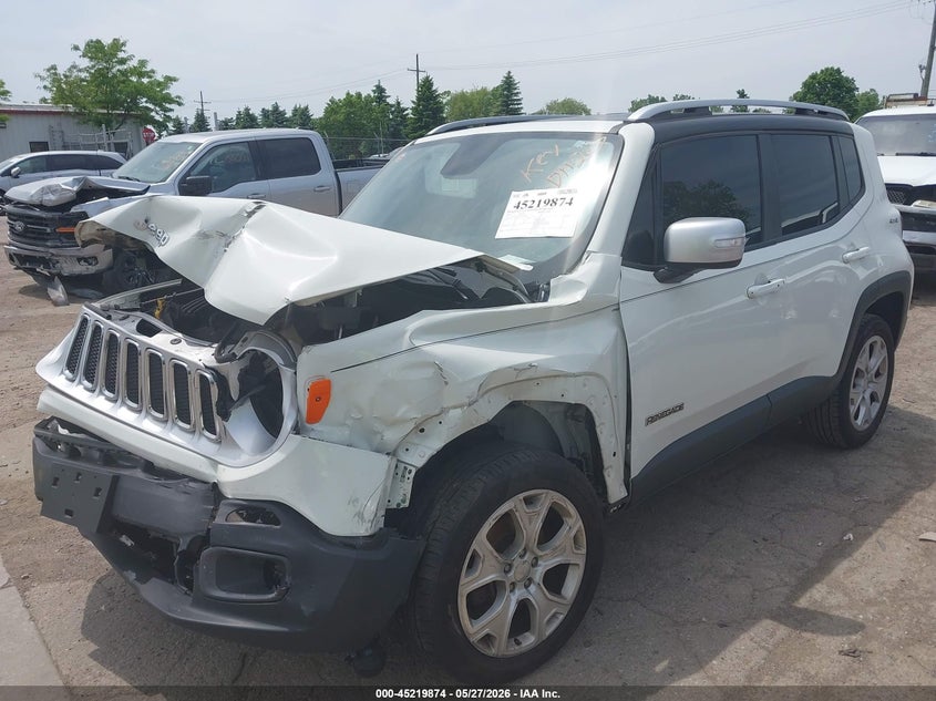 2016 Jeep Renegade VIN ZACCJBDTXGPD11207 IAAI salvage auction — FRONT END, Wait Title, sold $650 on 2026-08-20 (photo 2)