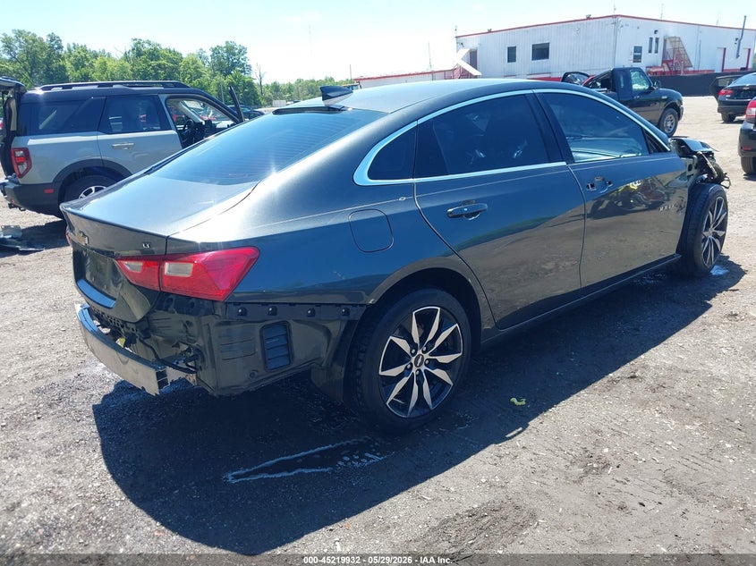 2017 Chevrolet Malibu VIN 1G1ZE5ST0HF279710 IAAI salvage auction — FRONT END, Salvage Title, sold $1,250 on 2026-07-10 (photo 4)