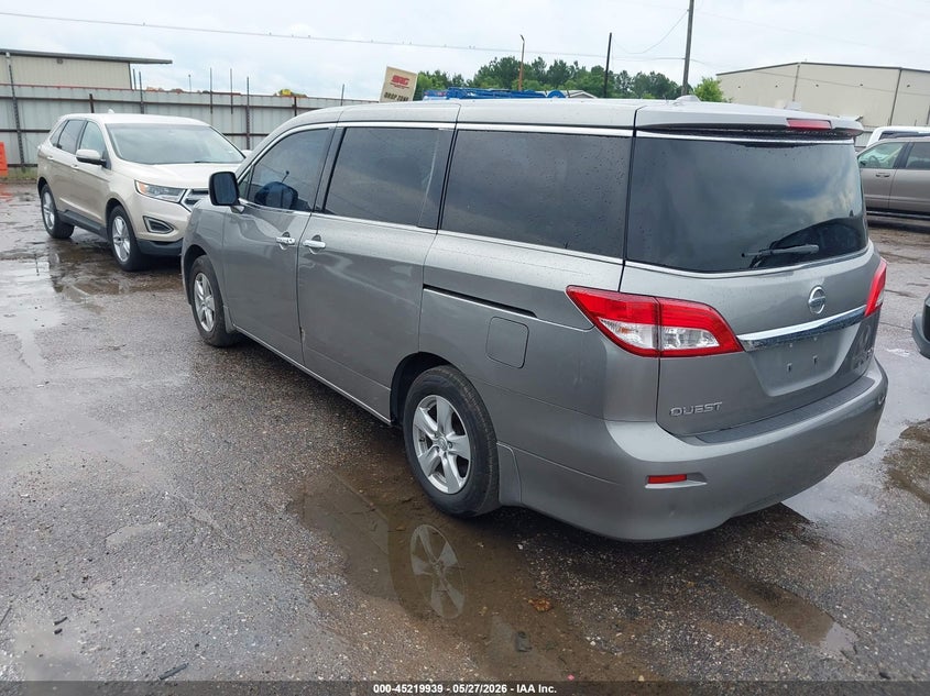 2012 Nissan Quest VIN JN8AE2KPXC9032860 IAAI salvage auction — LEFT SIDE, Salvage Title, sold $950 on 2026-07-22 (photo 3)