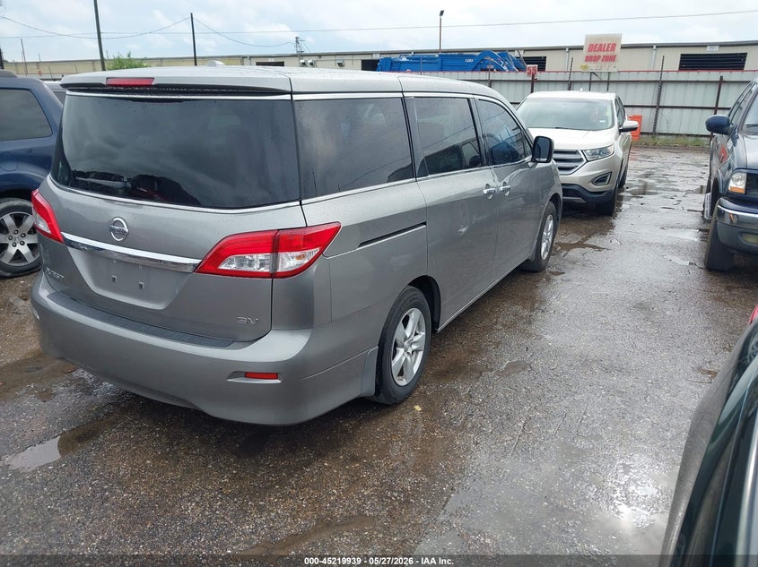 2012 Nissan Quest VIN JN8AE2KPXC9032860 IAAI salvage auction — LEFT SIDE, Salvage Title, sold $950 on 2026-07-22 (photo 4)