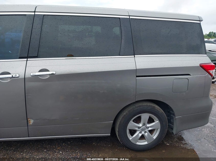 2012 Nissan Quest VIN JN8AE2KPXC9032860 IAAI salvage auction — LEFT SIDE, Salvage Title, sold $950 on 2026-07-22 (photo 6)