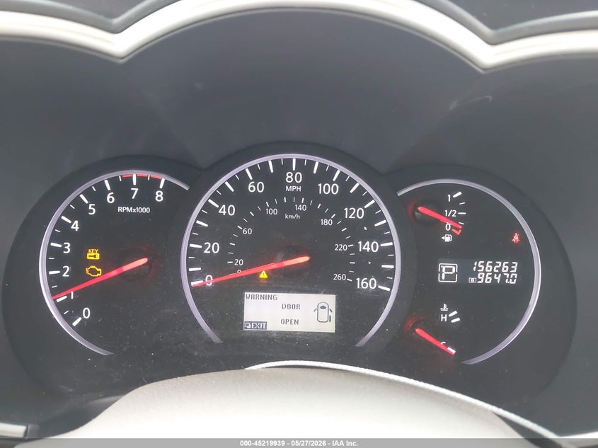 2012 Nissan Quest VIN JN8AE2KPXC9032860 IAAI salvage auction — LEFT SIDE, Salvage Title, sold $950 on 2026-07-22 (photo 7)