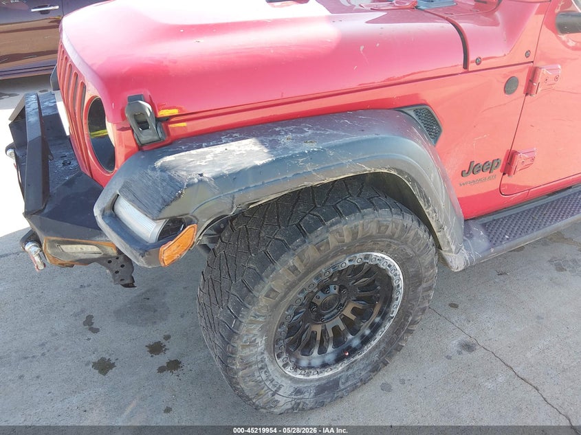 2020 Jeep Wrangler / VIN 1C4HJXDG7LW185990 IAAI salvage auction — LEFT FRONT, Salvage (Texas), sold $5,100 on 2026-07-18 (photo 6)