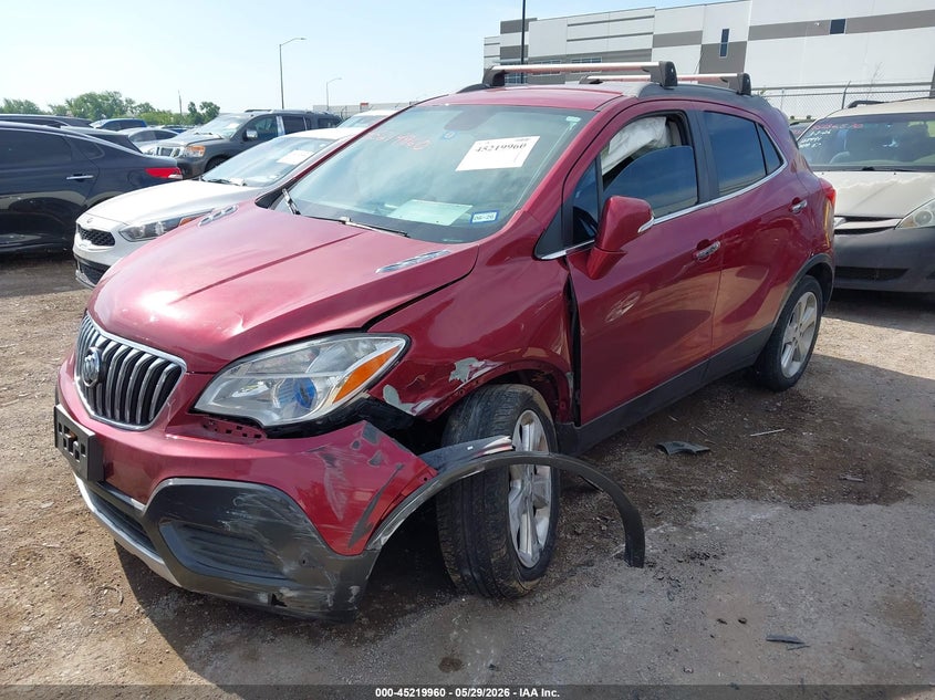 2015 Buick Encore VIN KL4CJASB8FB121087 IAAI salvage auction — FRONT END, Salvage Title, sold $875 on 2026-07-07 (photo 2)