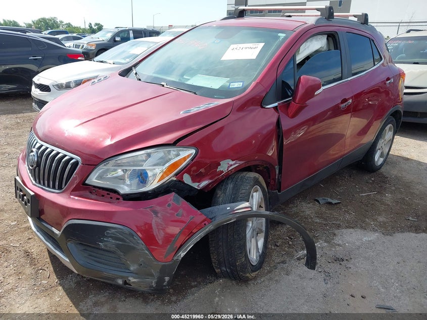 2015 Buick Encore VIN KL4CJASB8FB121087 IAAI salvage auction — FRONT END, Salvage Title, sold $875 on 2026-07-07 (photo 6)
