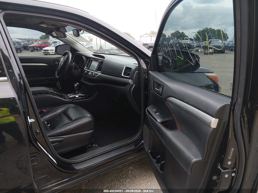 2014 Toyota Highlander VIN 5TDJKRFH8ES021036 IAAI salvage auction — FRONT END, Salvage Title, sold $7,400 on 2026-07-08 (photo 5)