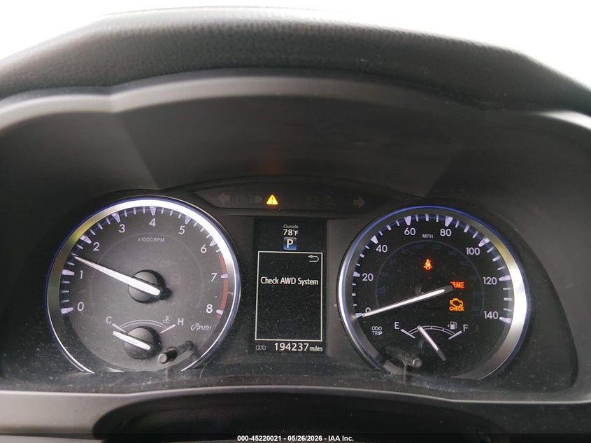2014 Toyota Highlander VIN 5TDJKRFH8ES021036 IAAI salvage auction — FRONT END, Salvage Title, sold $7,400 on 2026-07-08 (photo 7)