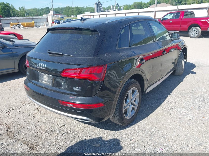 2018 Audi Q5 VIN WA1ANAFY4J2216734 IAAI salvage auction — RIGHT FRONT, Salvage Title, sold $6,400 on 2026-08-24 (photo 4)