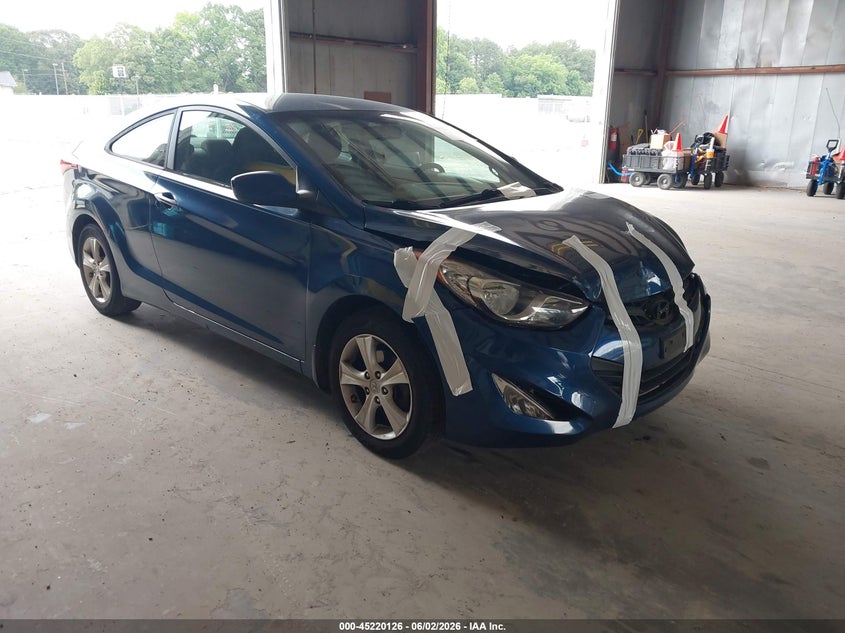 2013 Hyundai Elantra VIN KMHDH6AE7DU023213 IAAI salvage auction — REPOSSESSION, Salvage (Georgia), sold $500 on 2026-07-08 (photo 1)