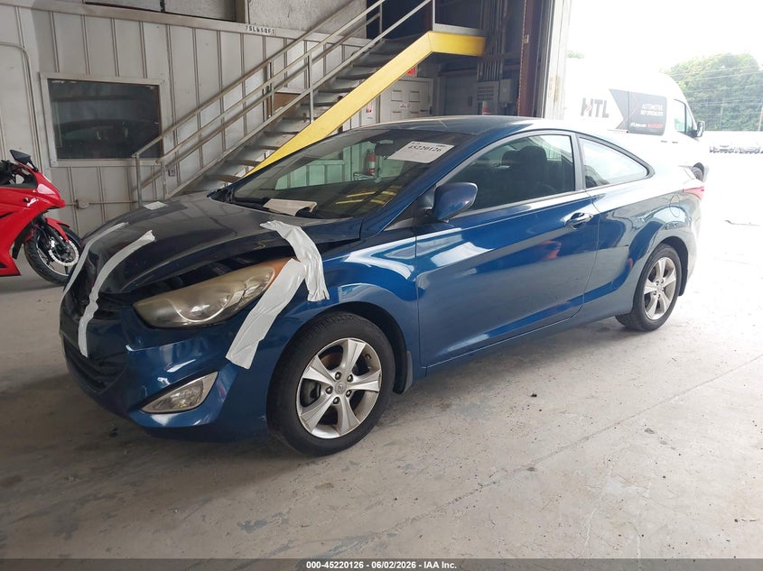 2013 Hyundai Elantra VIN KMHDH6AE7DU023213 IAAI salvage auction — REPOSSESSION, Salvage (Georgia), sold $500 on 2026-07-08 (photo 2)