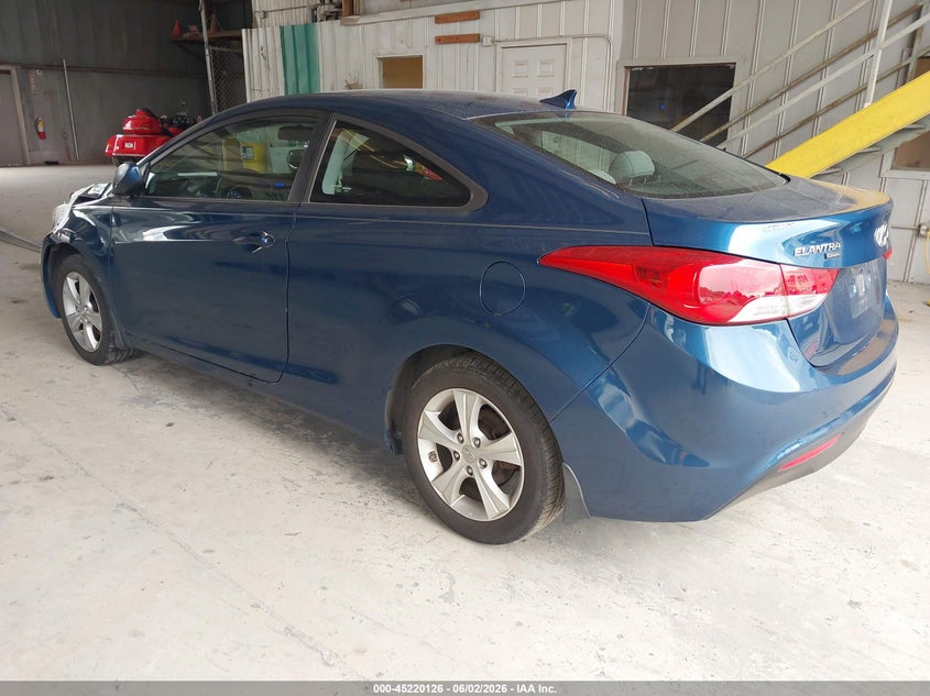 2013 Hyundai Elantra VIN KMHDH6AE7DU023213 IAAI salvage auction — REPOSSESSION, Salvage (Georgia), sold $500 on 2026-07-08 (photo 3)