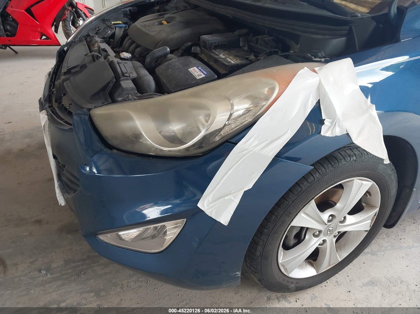 2013 Hyundai Elantra VIN KMHDH6AE7DU023213 IAAI salvage auction — REPOSSESSION, Salvage (Georgia), sold $500 on 2026-07-08 (photo 6)