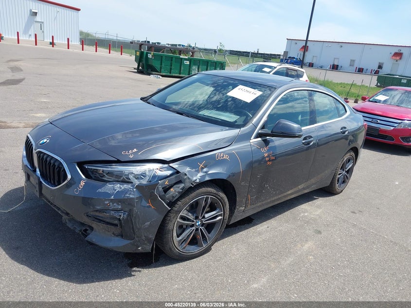 2021 BMW 2er VIN WBA73AK01M7H05153 IAAI salvage auction — FRONT END, Salvage Title, sold $4,950 on 2026-07-09 (photo 2)