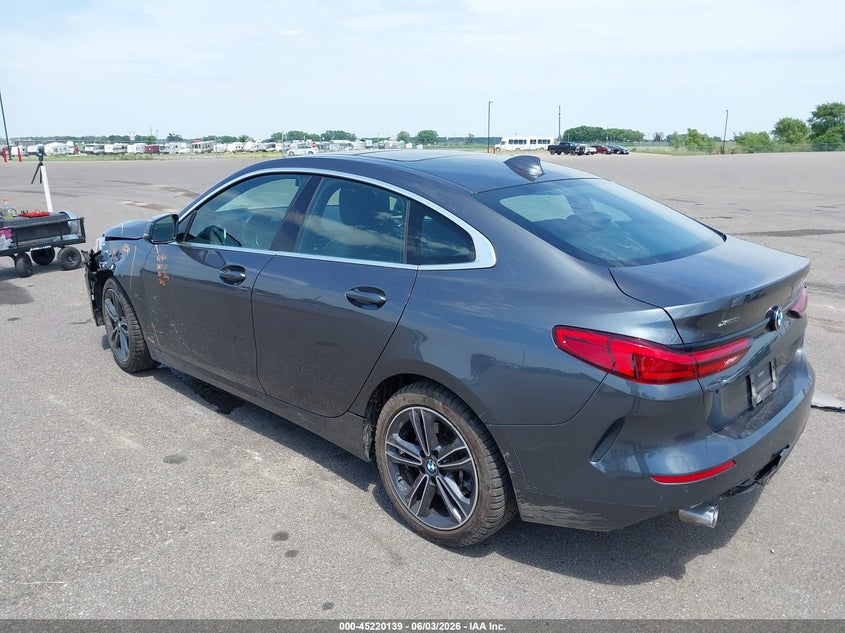 2021 BMW 2er VIN WBA73AK01M7H05153 IAAI salvage auction — FRONT END, Salvage Title, sold $4,950 on 2026-07-09 (photo 3)