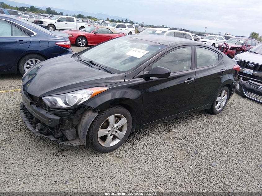 2012 Hyundai Elantra VIN KMHDH4AE6CU313901 IAAI salvage auction — FRONT END, Salvage (Oregon), sold $400 on 2026-07-06 (photo 2)
