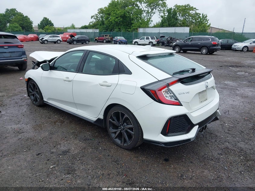 2018 Honda Civic VIN SHHFK7H91JU425700 IAAI salvage auction — FRONT END, Salvage Title, sold $4,050 on 2026-07-10 (photo 3)