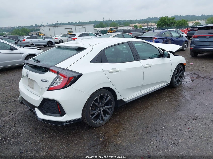 2018 Honda Civic VIN SHHFK7H91JU425700 IAAI salvage auction — FRONT END, Salvage Title, sold $4,050 on 2026-07-10 (photo 4)