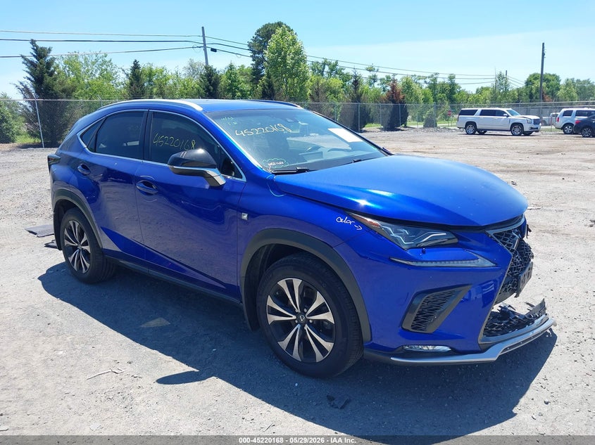 2018 Lexus Nx VIN JTJBARBZ1J2158985 IAAI salvage auction — LEFT FRONT, Salvage (Virginia), sold $25 on 2026-07-28 (photo 1)