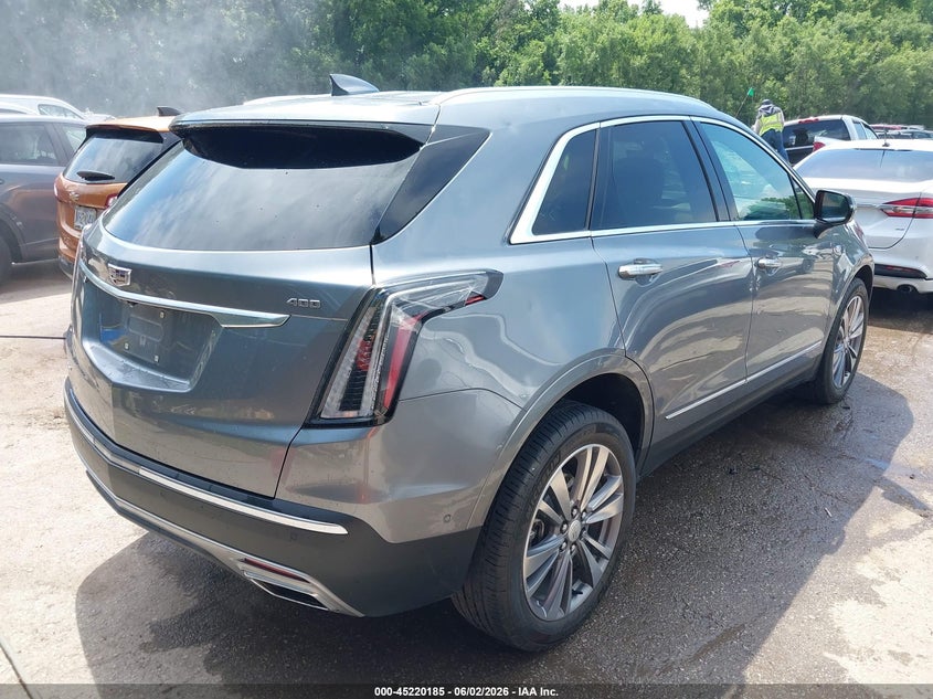 2021 Cadillac Xt5 VIN 1GYKNDRS8MZ126124 IAAI salvage auction — HAIL, Salvage Title, sold $8,300 on 2026-07-29 (photo 4)