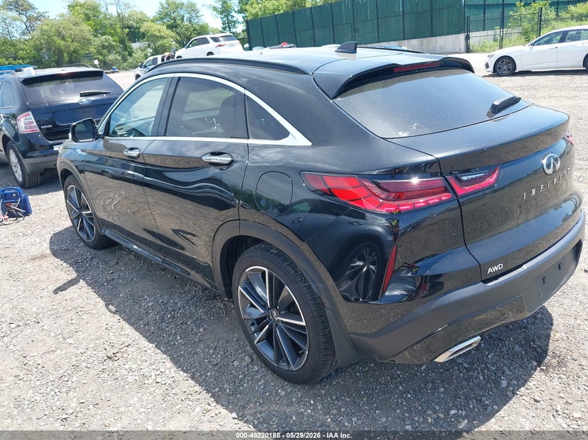 2023 Infiniti Qx55 VIN 3PCAJ5LR2PF124758 IAAI salvage auction — WATER/FLOOD, Salvage Title, sold $12,375 on 2026-07-07 (photo 3)