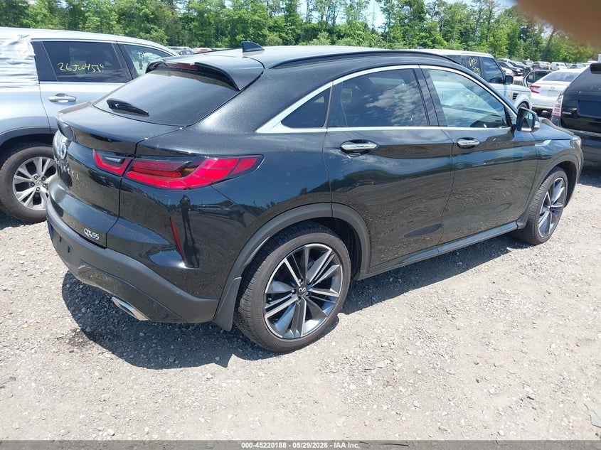 2023 Infiniti Qx55 VIN 3PCAJ5LR2PF124758 IAAI salvage auction — WATER/FLOOD, Salvage Title, sold $12,375 on 2026-07-07 (photo 4)