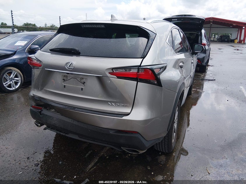 2017 Lexus Nx VIN JTJYARBZ6H2057297 IAAI salvage auction — REAR END, Salvage Title, sold $6,150 on 2026-07-06 (photo 4)