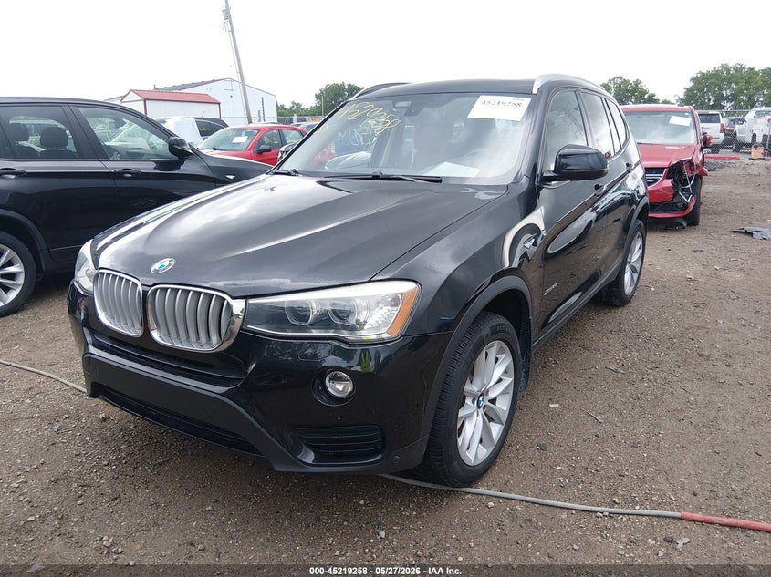 2016 BMW X3 VIN 5UXWX9C52G0D69116 IAAI salvage auction — RIGHT SIDE, Salvage Title, sold $2,000 on 2026-07-15 (photo 2)