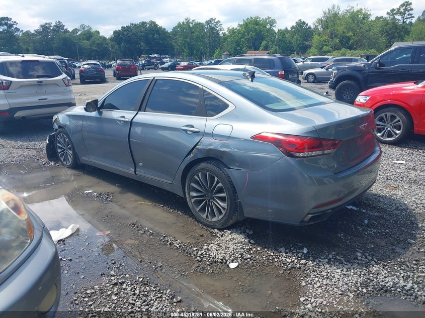 2016 Hyundai Genesis VIN KMHGN4JE9GU121254 IAAI salvage auction — LEFT FRONT, Salvage Title, sold $1,950 on 2026-07-22 (photo 3)