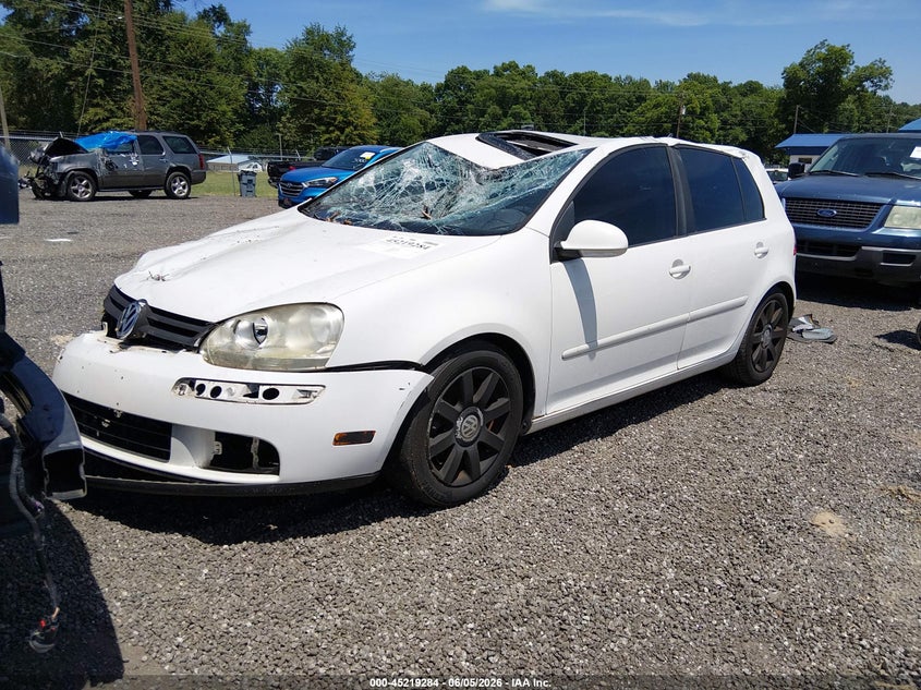 2007 Volkswagen Rabbit VIN WVWDR71K87W237245 IAAI salvage auction — FRONT END, Salvage (South Carolina), sold $300 on 2026-07-07 (photo 2)