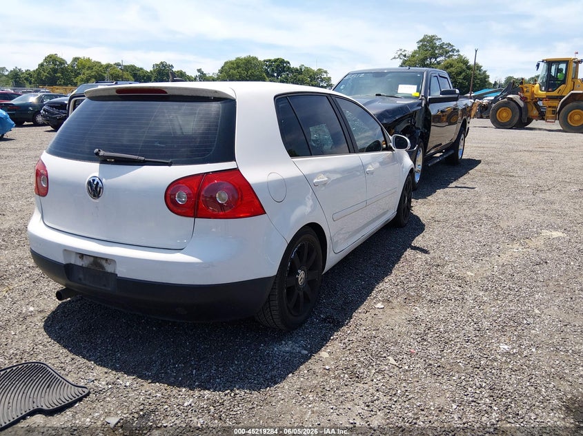 2007 Volkswagen Rabbit VIN WVWDR71K87W237245 IAAI salvage auction — FRONT END, Salvage (South Carolina), sold $300 on 2026-07-07 (photo 4)