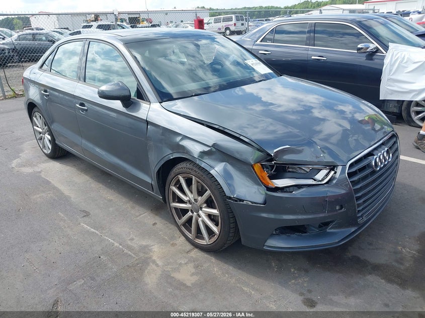 2016 Audi A3 VIN WAUA7GFF3G1027649 IAAI salvage auction — RIGHT FRONT, Salvage Title, sold $1,700 on 2026-07-15 (photo 1)