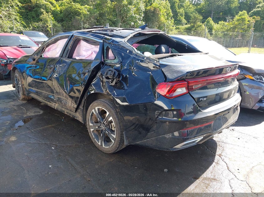 2021 Kia K5 VIN 5XXG64J22MG057373 IAAI salvage auction — ROLLOVER, Salvage Title, sold $2,475 on 2026-07-09 (photo 3)