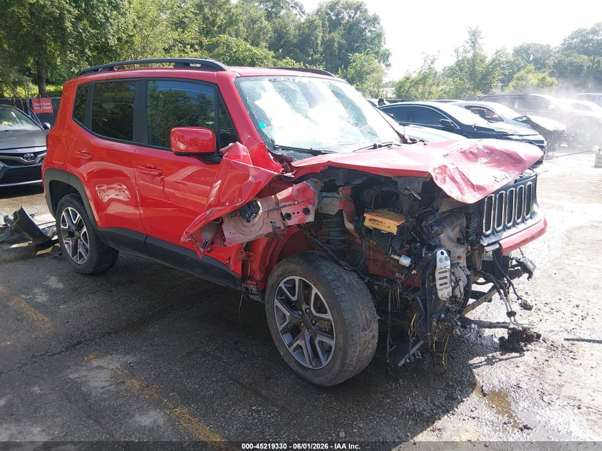 2016 Jeep Renegade VIN ZACCJBBTXGPD03174 IAAI salvage auction — RIGHT FRONT, Salvage Title, sold $500 on 2026-07-22 (photo 1)
