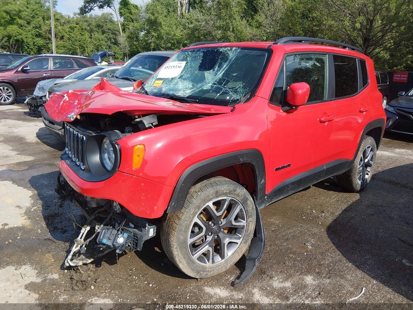 2016 Jeep Renegade VIN ZACCJBBTXGPD03174 IAAI salvage auction — RIGHT FRONT, Salvage Title, sold $500 on 2026-07-22 (photo 2)