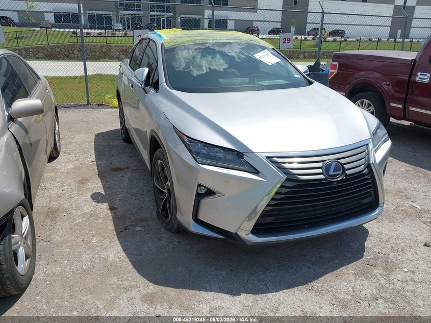 2017 Lexus Rx VIN 2T2BGMCA0HC017796 IAAI salvage auction — HAIL, Salvage Title, sold $8,200 on 2026-07-28 (photo 1)