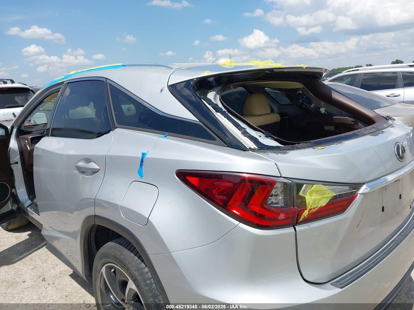 2017 Lexus Rx VIN 2T2BGMCA0HC017796 IAAI salvage auction — HAIL, Salvage Title, sold $8,200 on 2026-07-28 (photo 6)